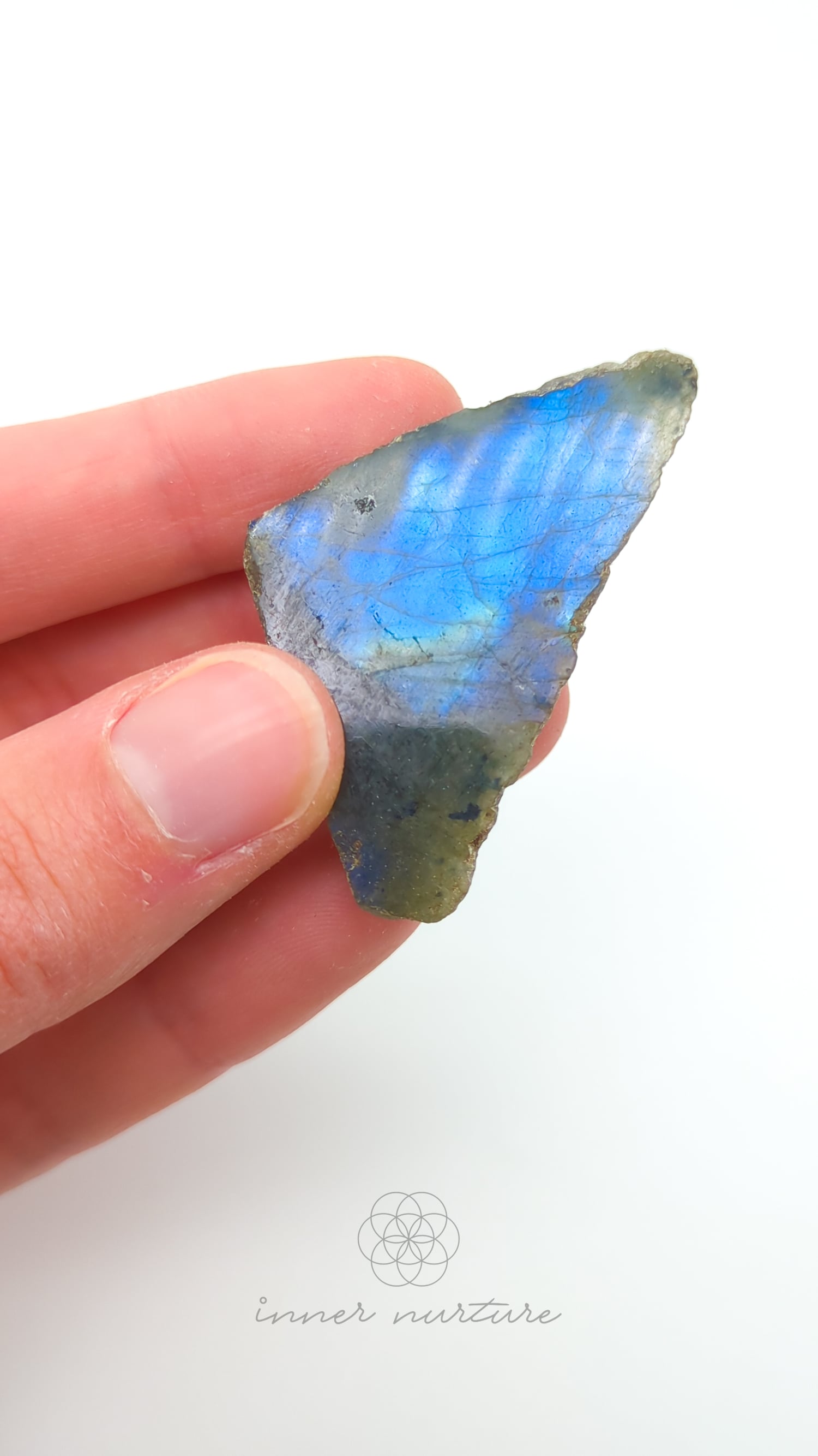 Labradorite Slice (One Polished Side) | #6 - Buy Crystals Online Australia - Inner Nurture