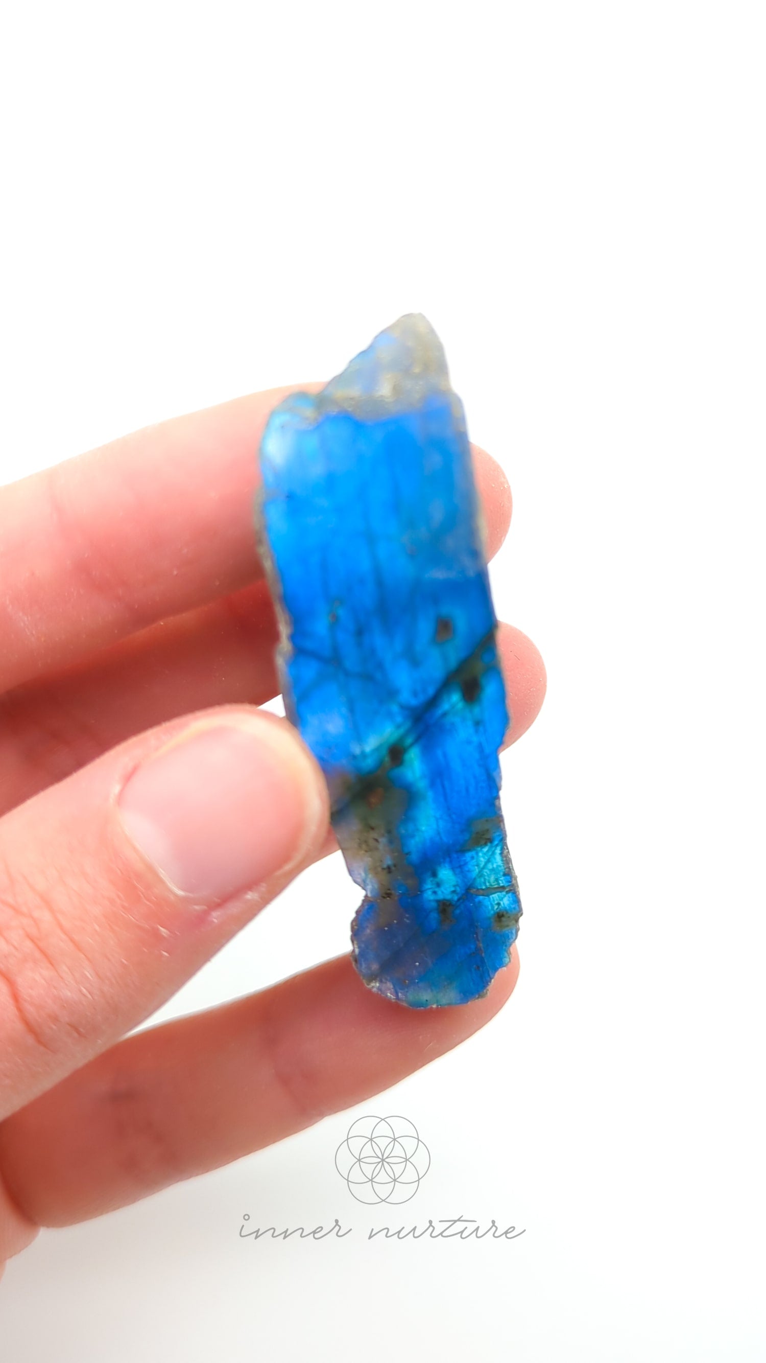 Labradorite Slice (One Polished Side) | #12 - Buy Crystals Online Australia - Inner Nurture
