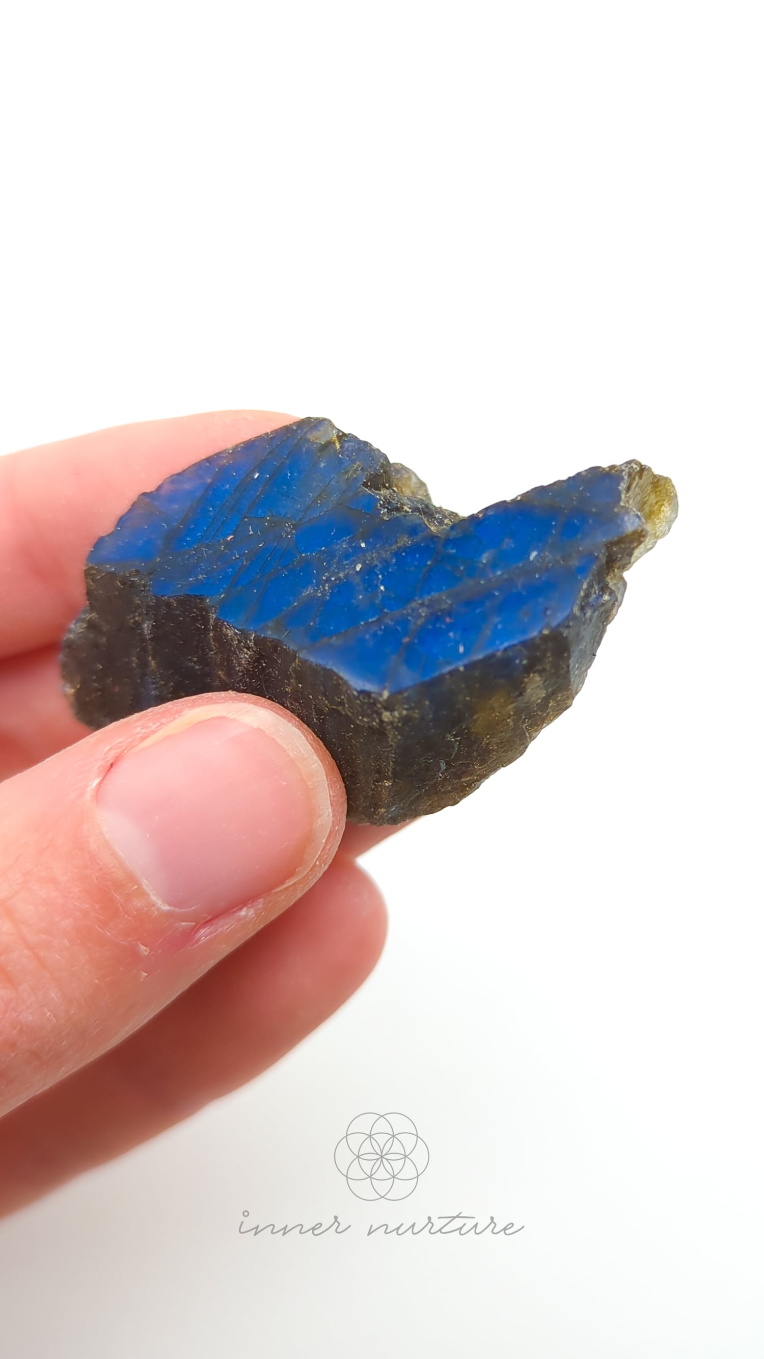 Labradorite Slice (One Polished Side) | #22 - Buy Crystals Online Australia - Inner Nurture