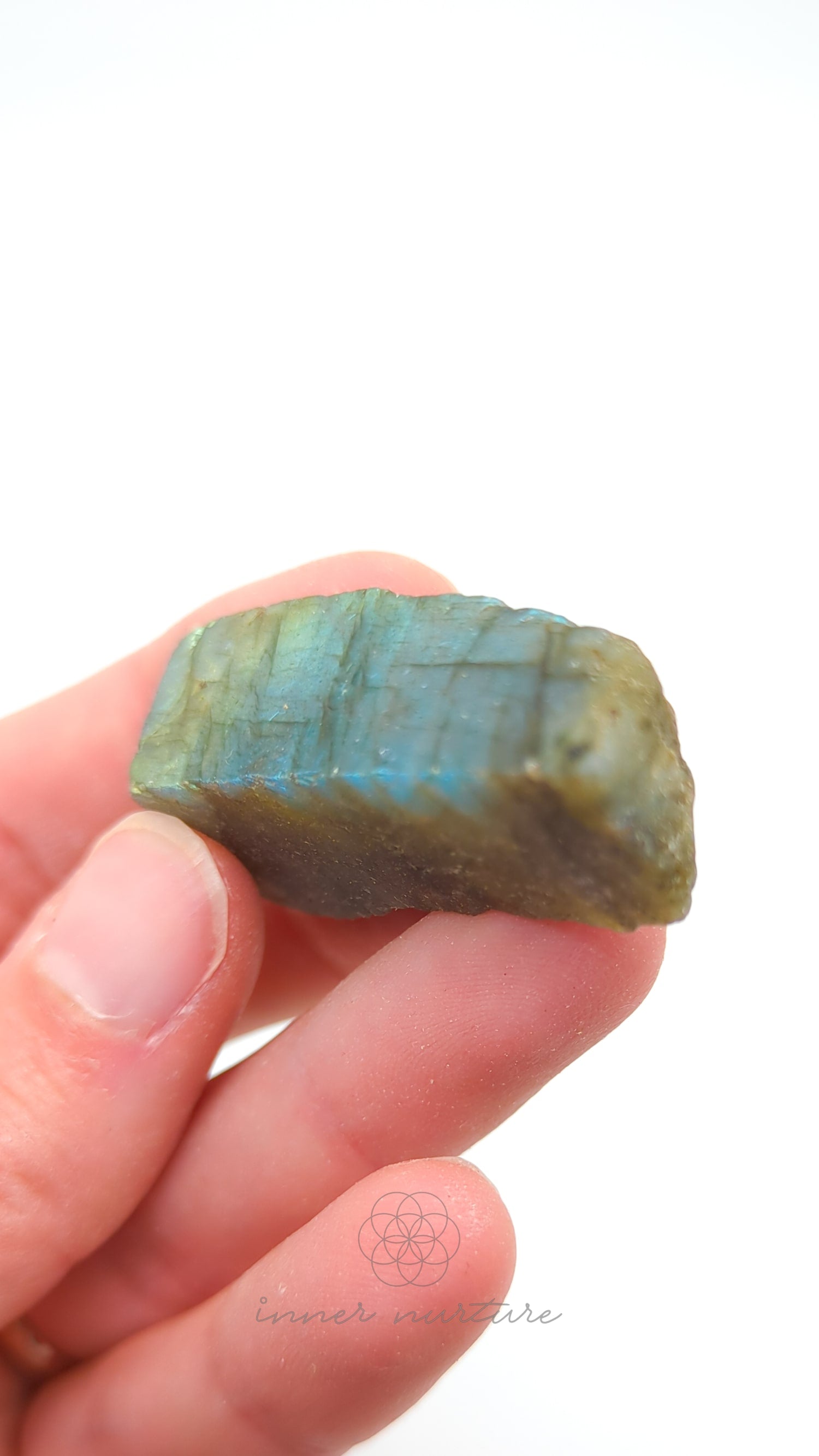 Labradorite Slice (One Polished Side) | #23 - Buy Crystals Online Australia - Inner Nurture