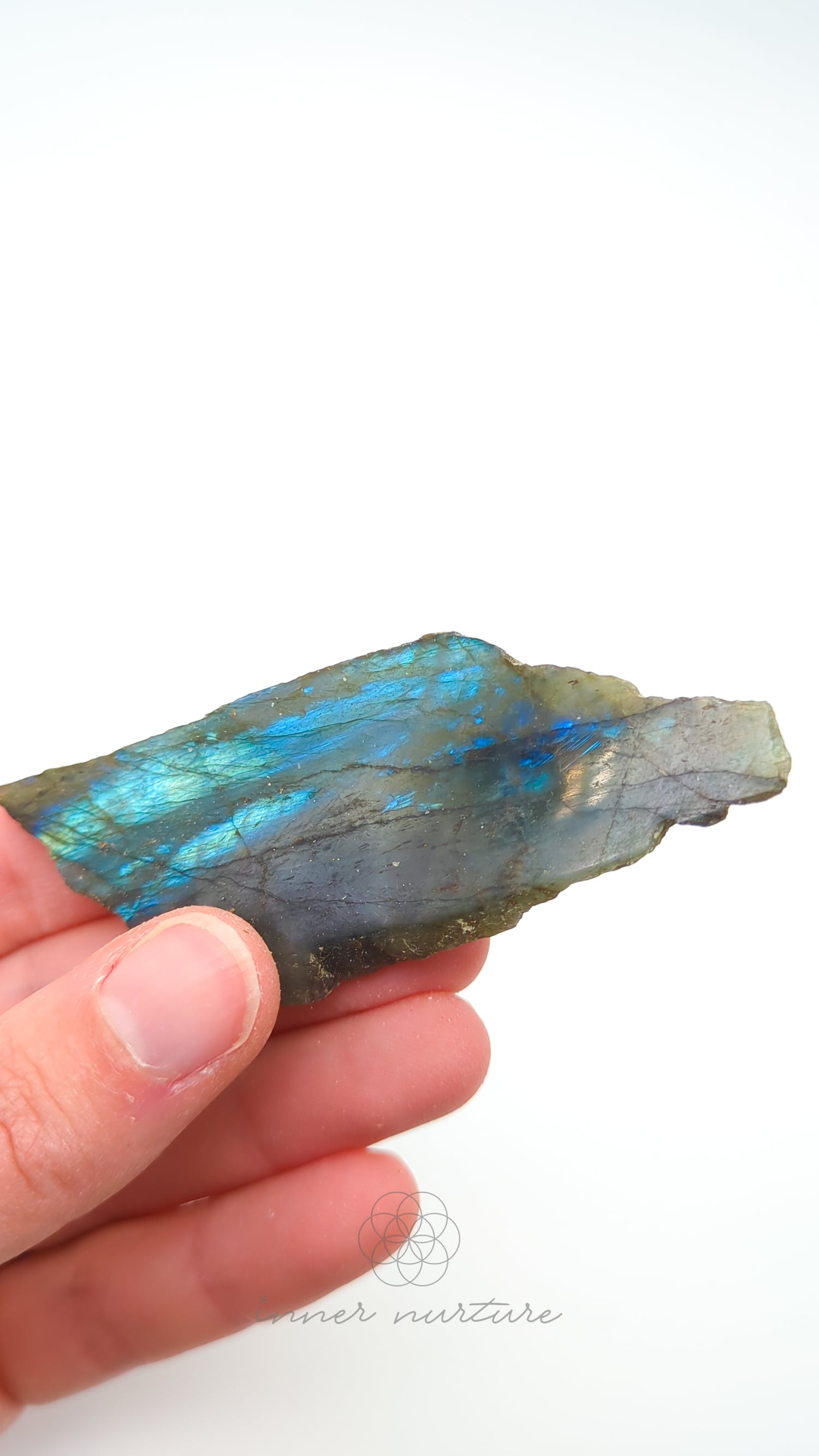 Labradorite Slice (One Polished Side) | #25 - Buy Crystals Online Australia - Inner Nurture
