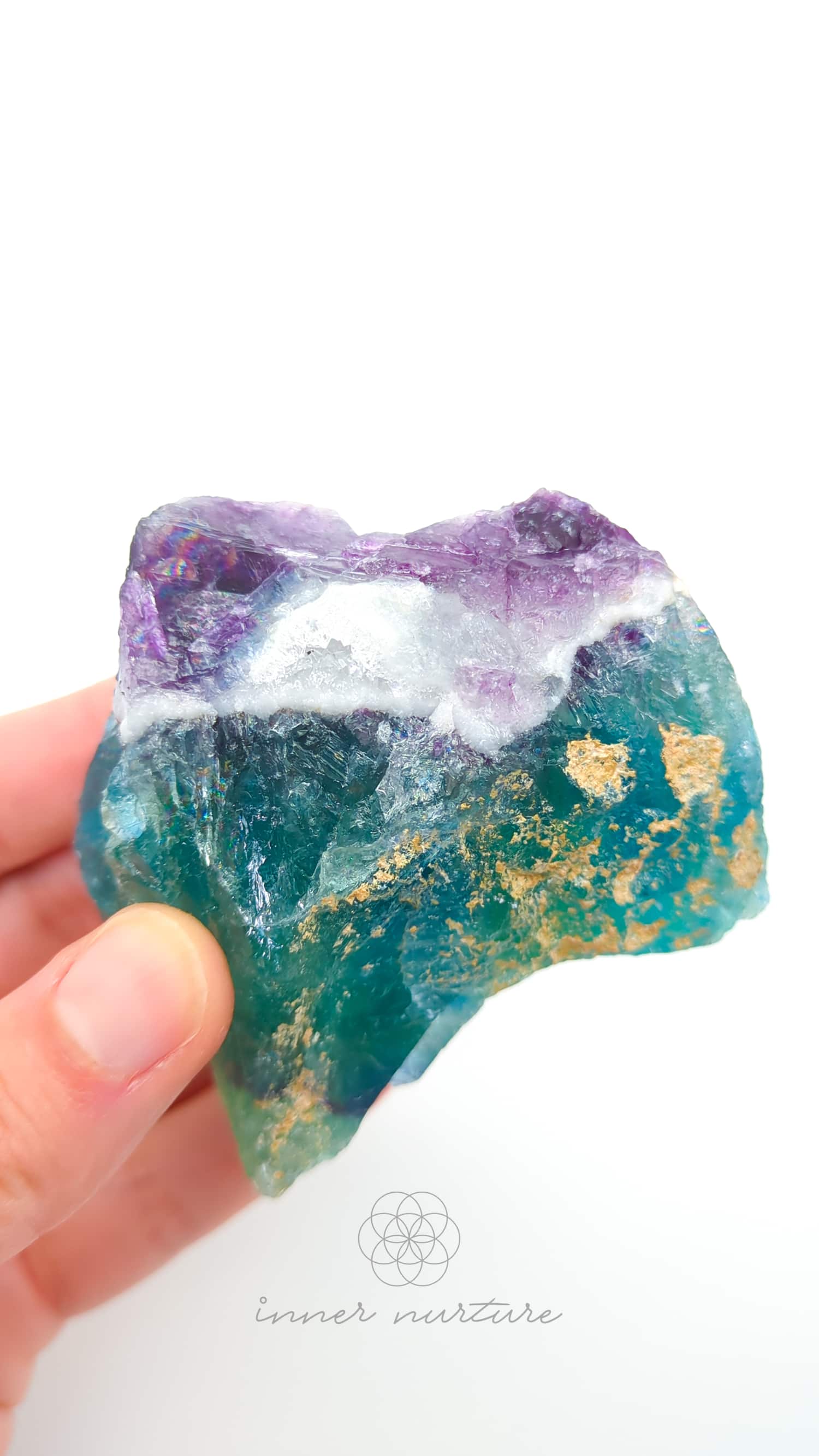 Rainbow Fluorite Rough - #1 | Buy Crystals Online Australia - Inner Nurture