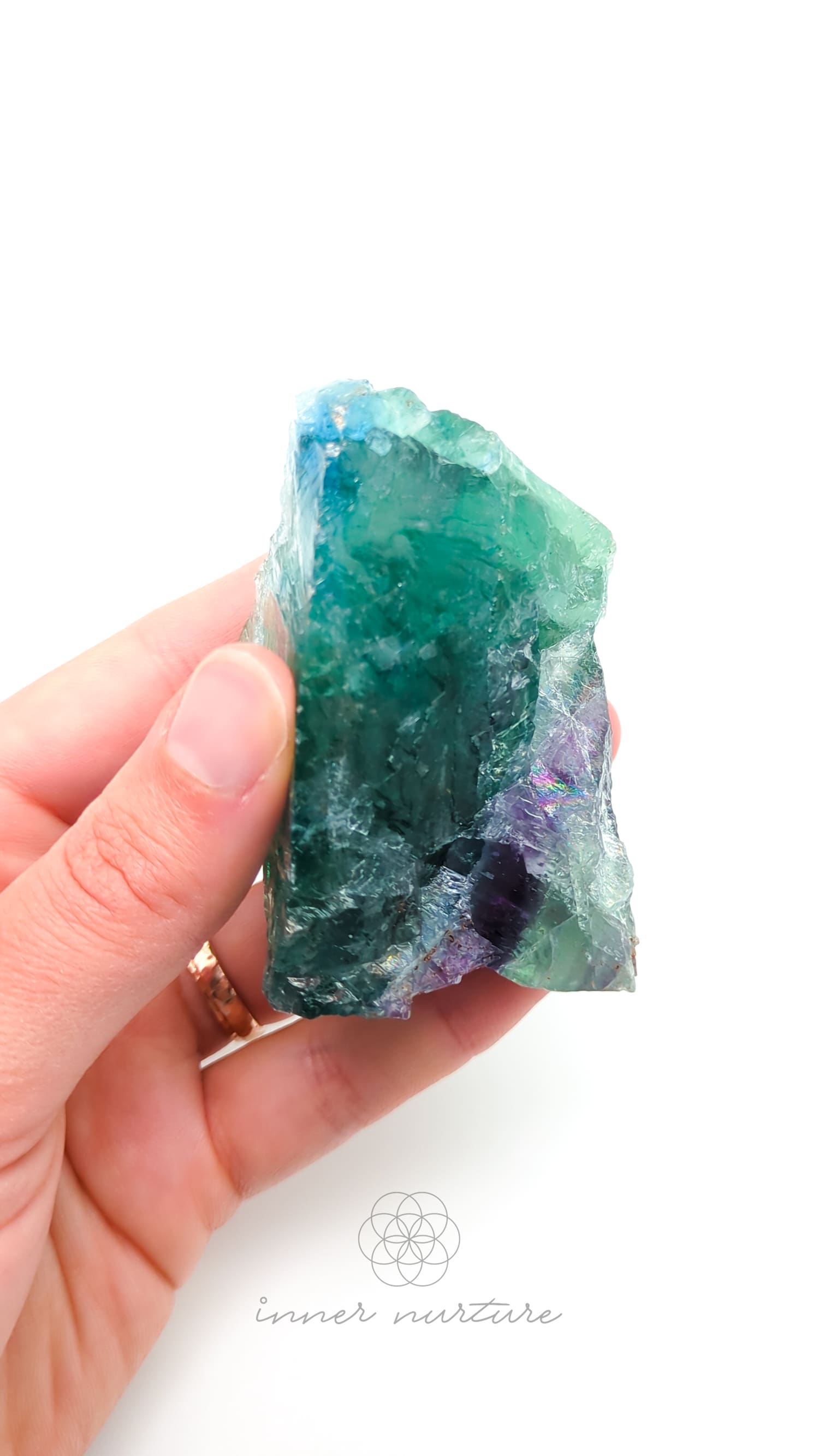 Rainbow Fluorite Rough - #5 | Buy Crystals Online Australia - Inner Nurture