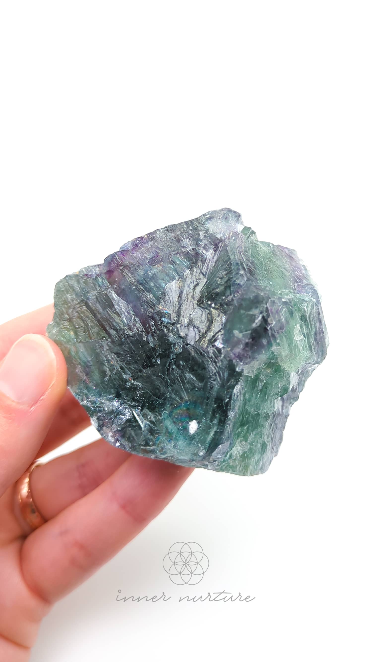 Rainbow Fluorite Rough - #10 | Buy Crystals Online Australia - Inner Nurture