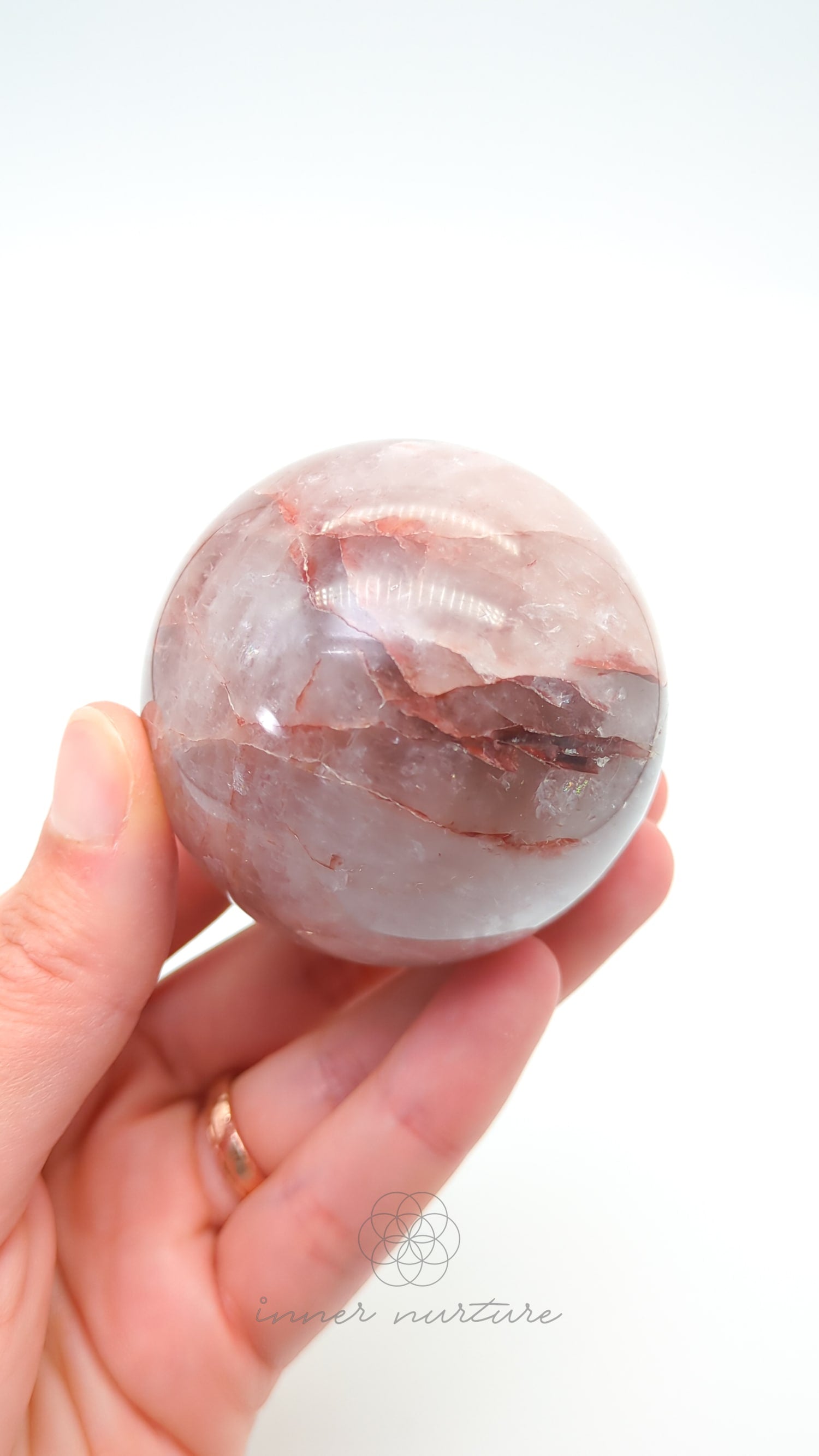 Fire Quartz Sphere - #3 |  Buy Crystals Online Australia - Inner Nurture