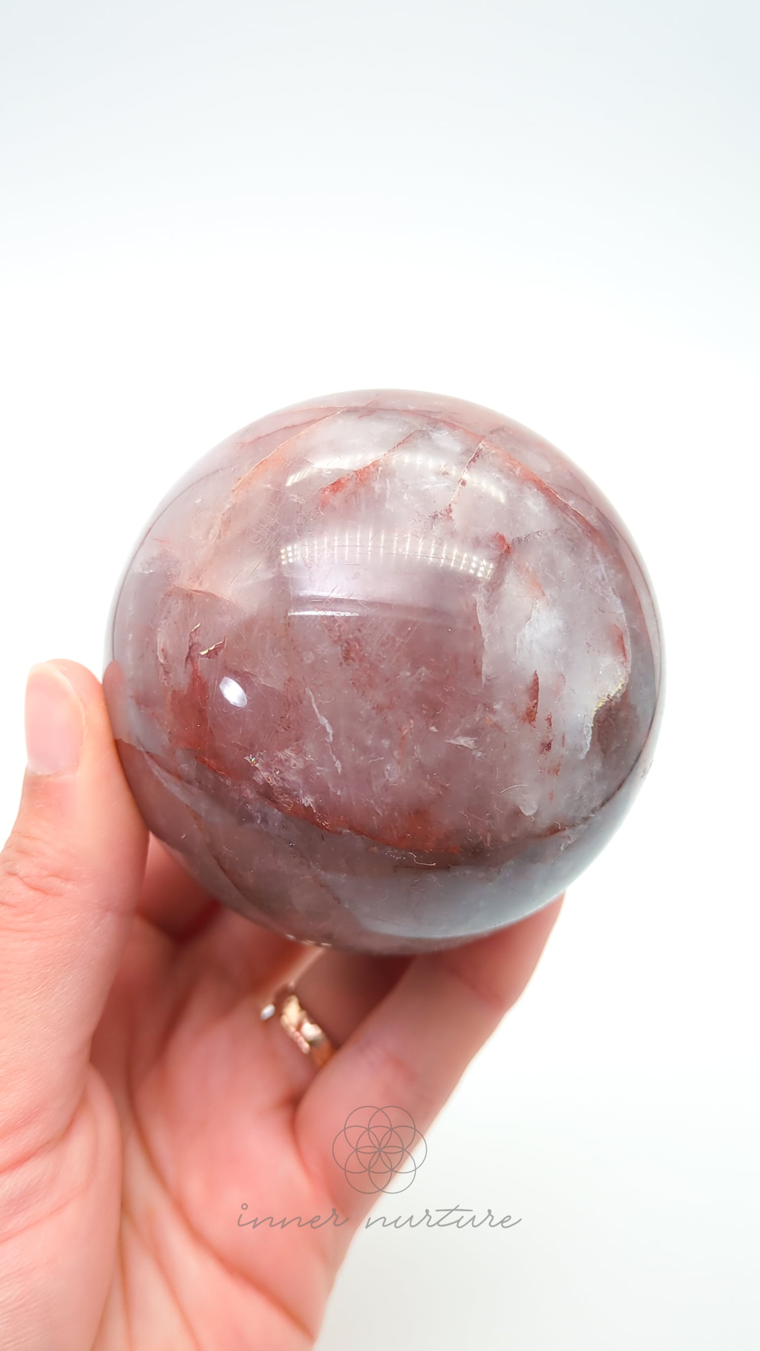Fire Quartz Sphere - #4 |  Buy Crystals Online Australia - Inner Nurture