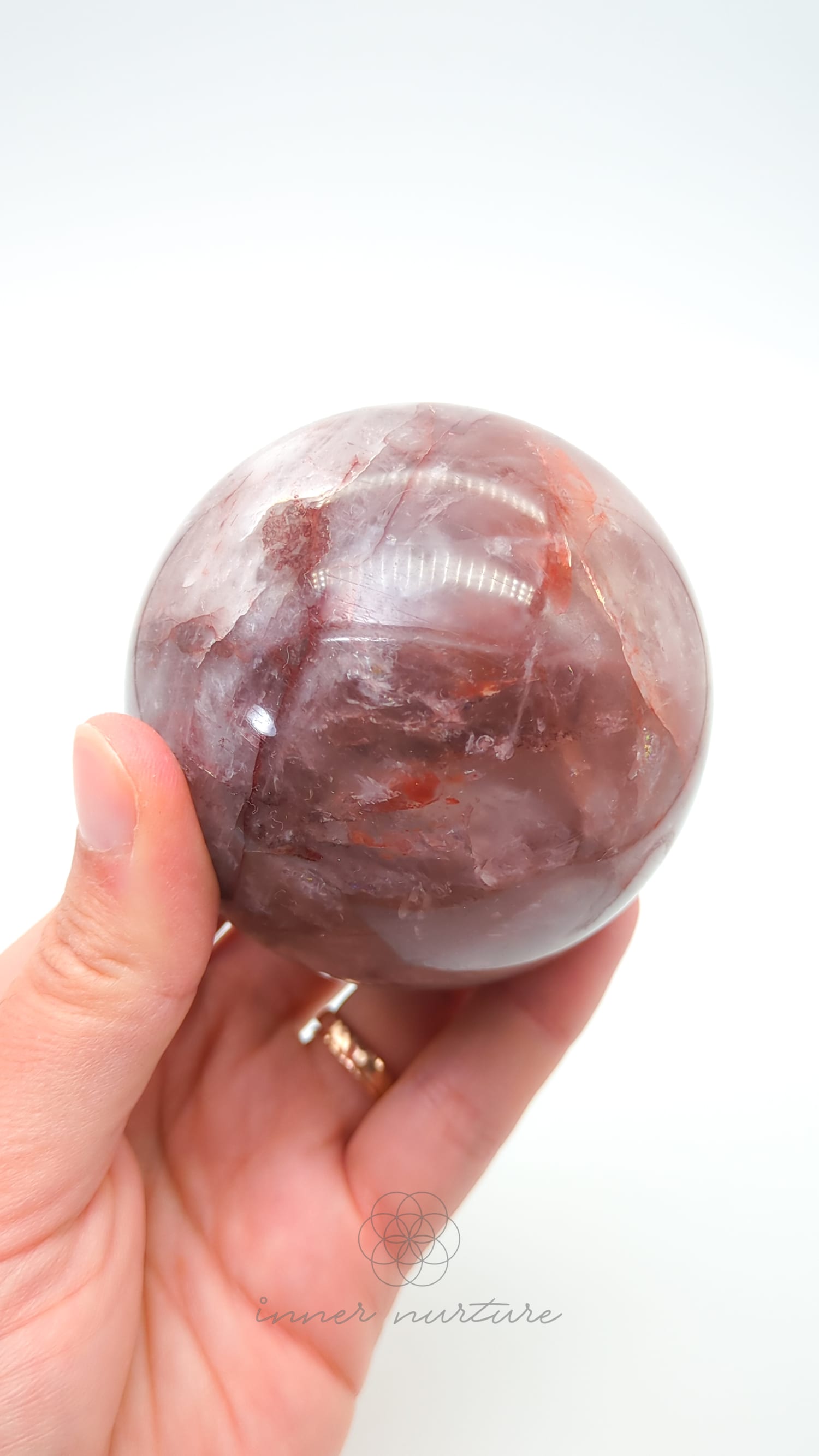 Fire Quartz Sphere - #4 |  Buy Crystals Online Australia - Inner Nurture