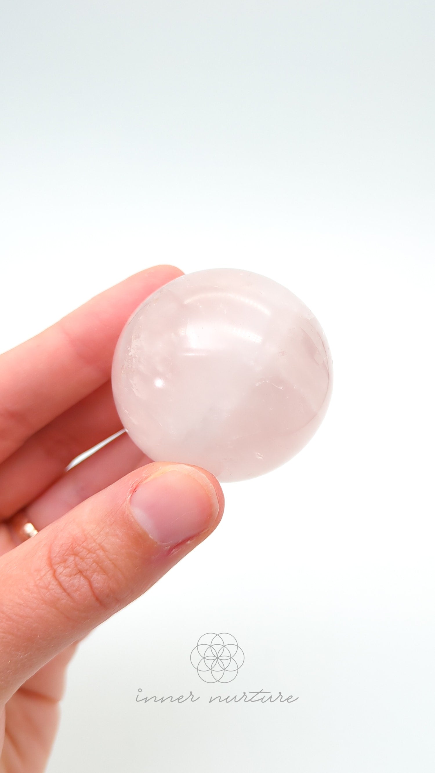 Rose Quartz Sphere - #1 | Buy Crystals Online Australia | Inner Nurture