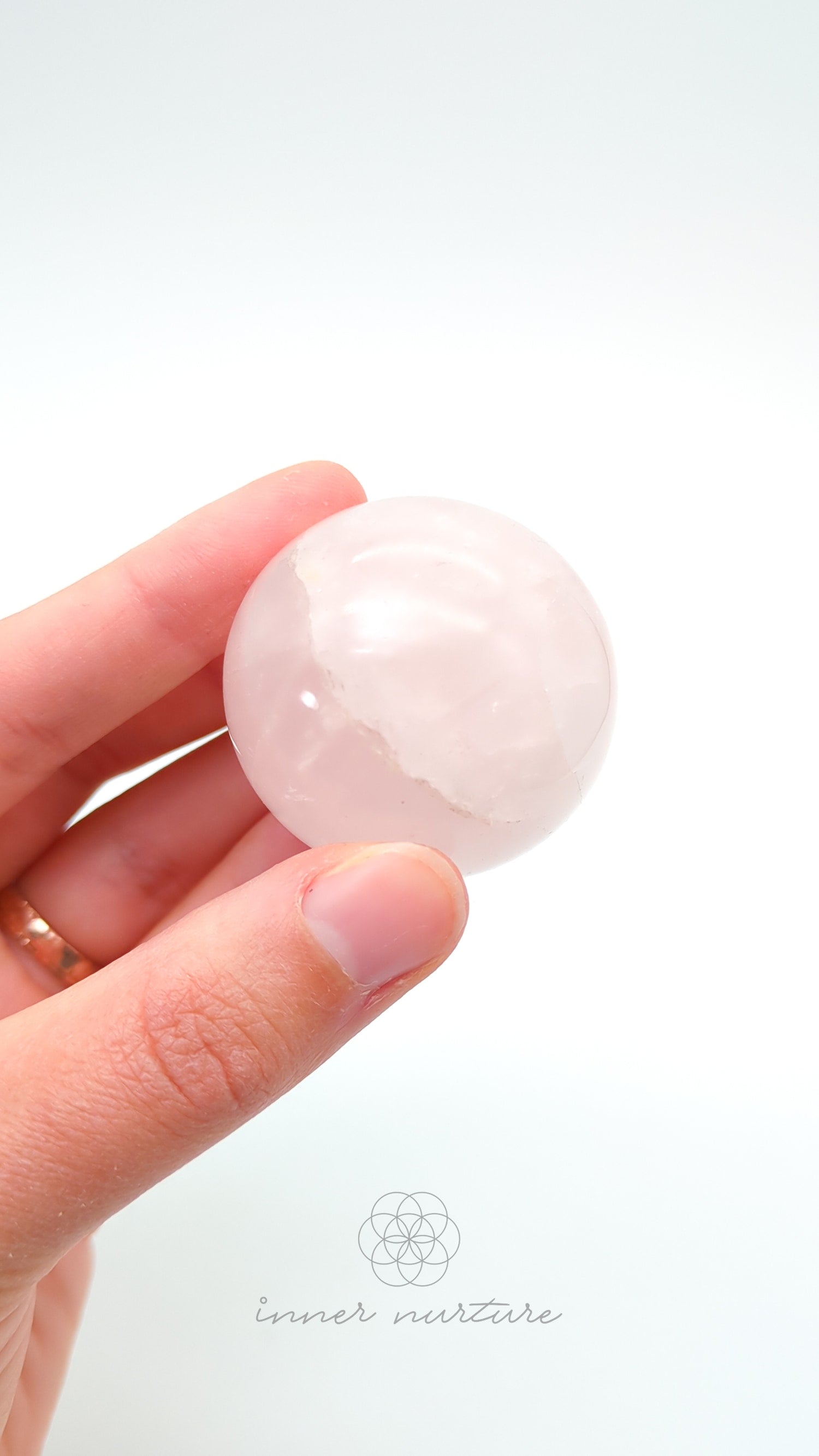 Rose Quartz Sphere - #1 | Buy Crystals Online Australia | Inner Nurture