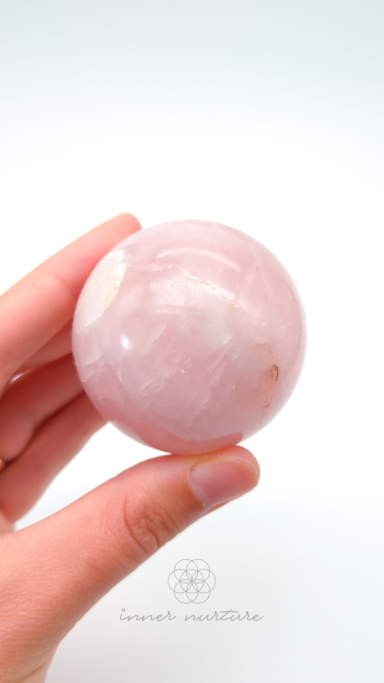Rose Quartz Sphere - #2 | Buy Crystals Online Australia | Inner Nurture