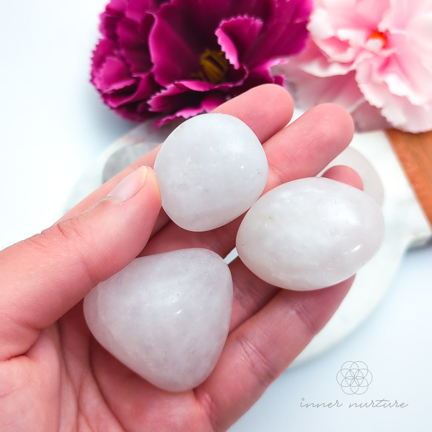 Rose Quartz Tumble - Inner Nurture | Crystal Shop Australia 
