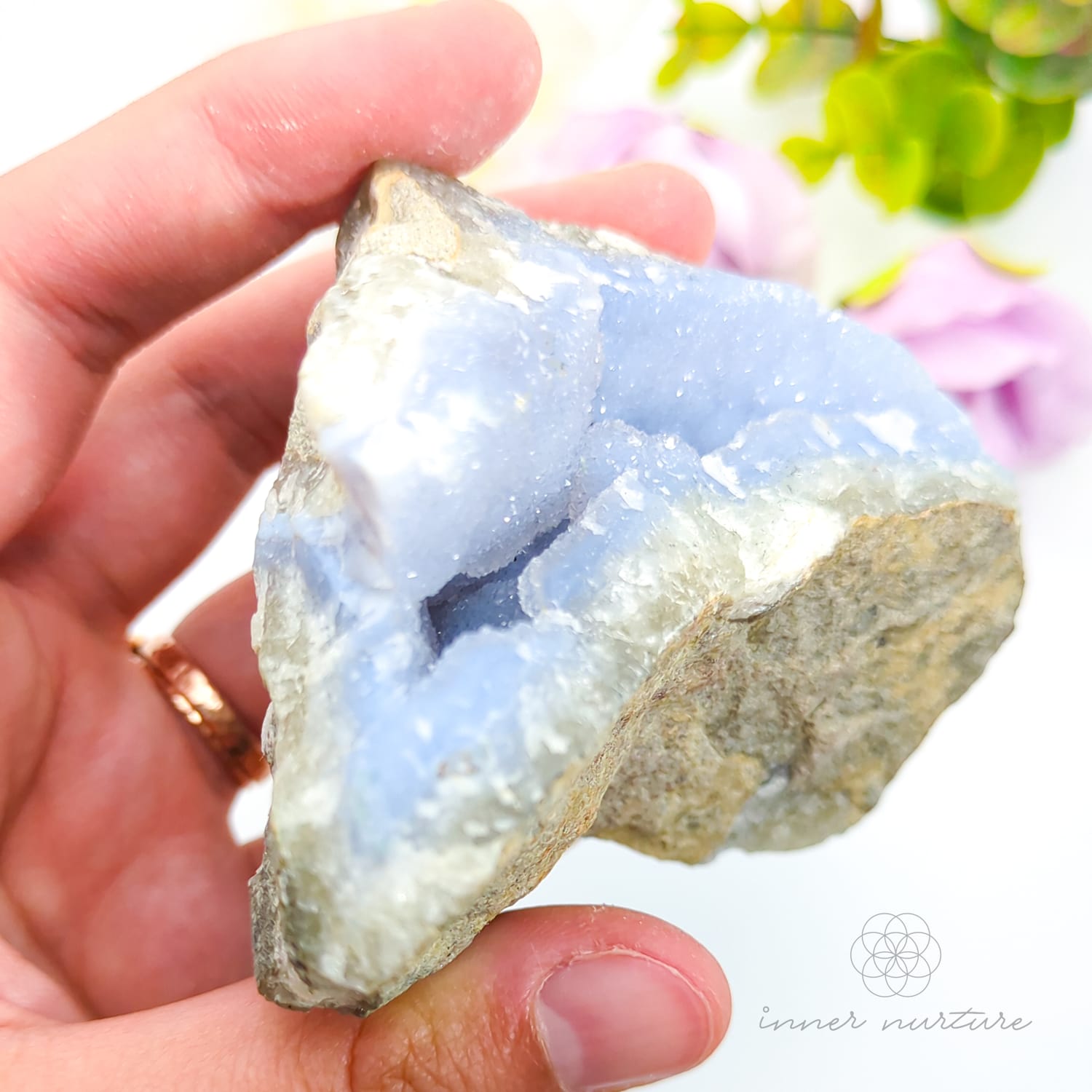 Blue Lace Agate Geode | #3