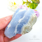 Blue Lace Agate Geode #10 for Calm & Communication | Crystals Australia
