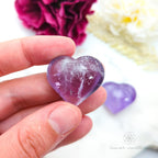 Amethyst Mini Heart for Calm & Clarity | Crystals Australia