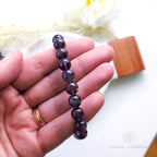Amethyst Bracelet (8mm Polished Beads)