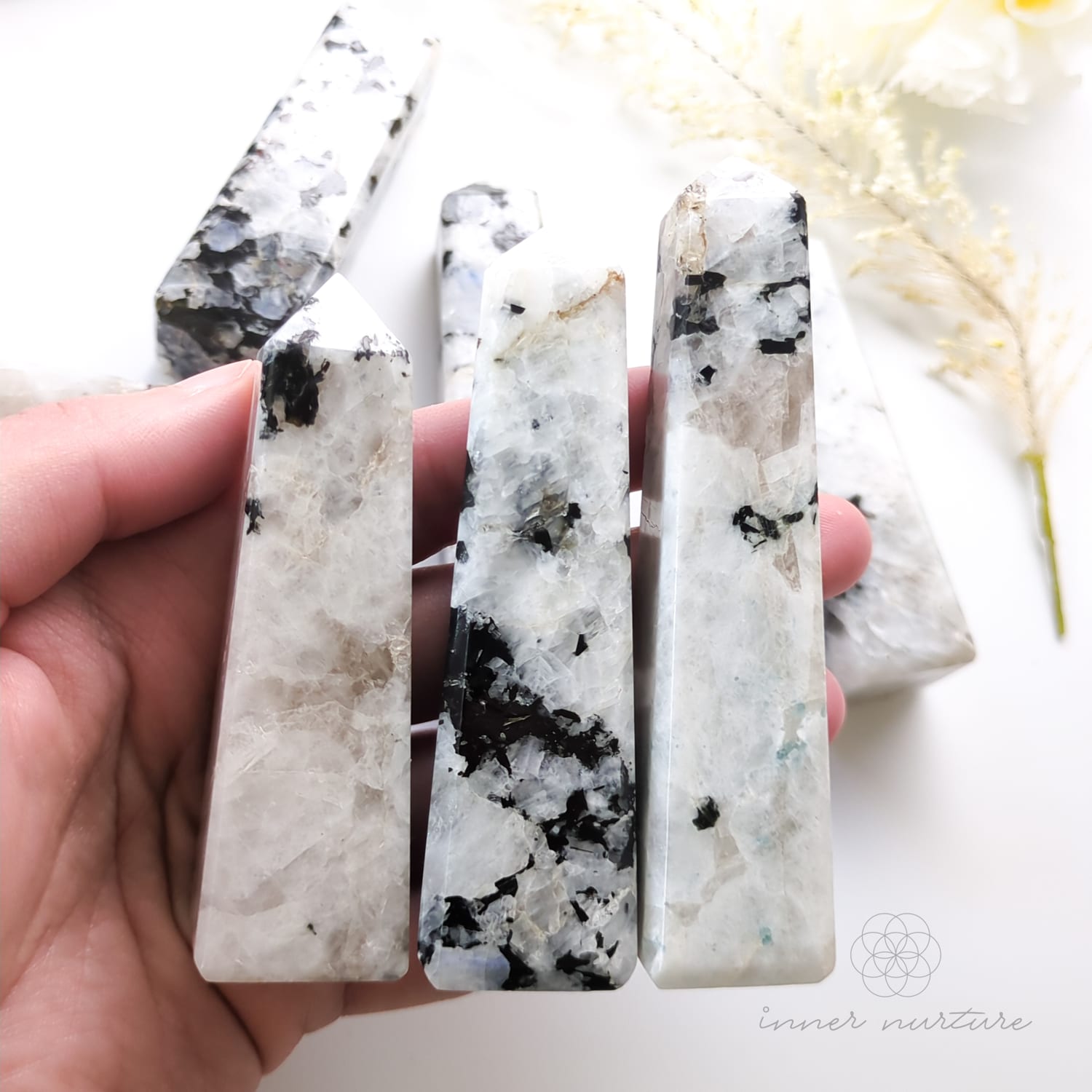 Rainbow Moonstone Tower | Buy Crystals Online Australia - Inner Nurture