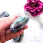 Rainbow Fluorite Palm Stone | Buy Crystals Online Australia - Inner Nurture