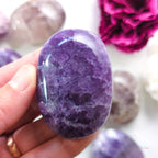 Purple Fluorite Palm Stone | Buy Crystals Online Australia - Inner Nurture