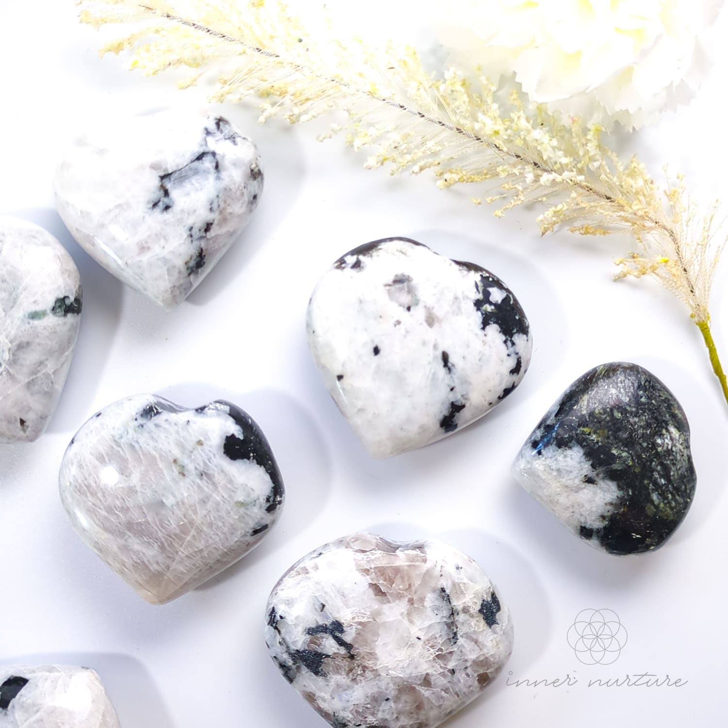 Rainbow Moonstone Heart | Buy Crystals Online Australia - Inner Nurture