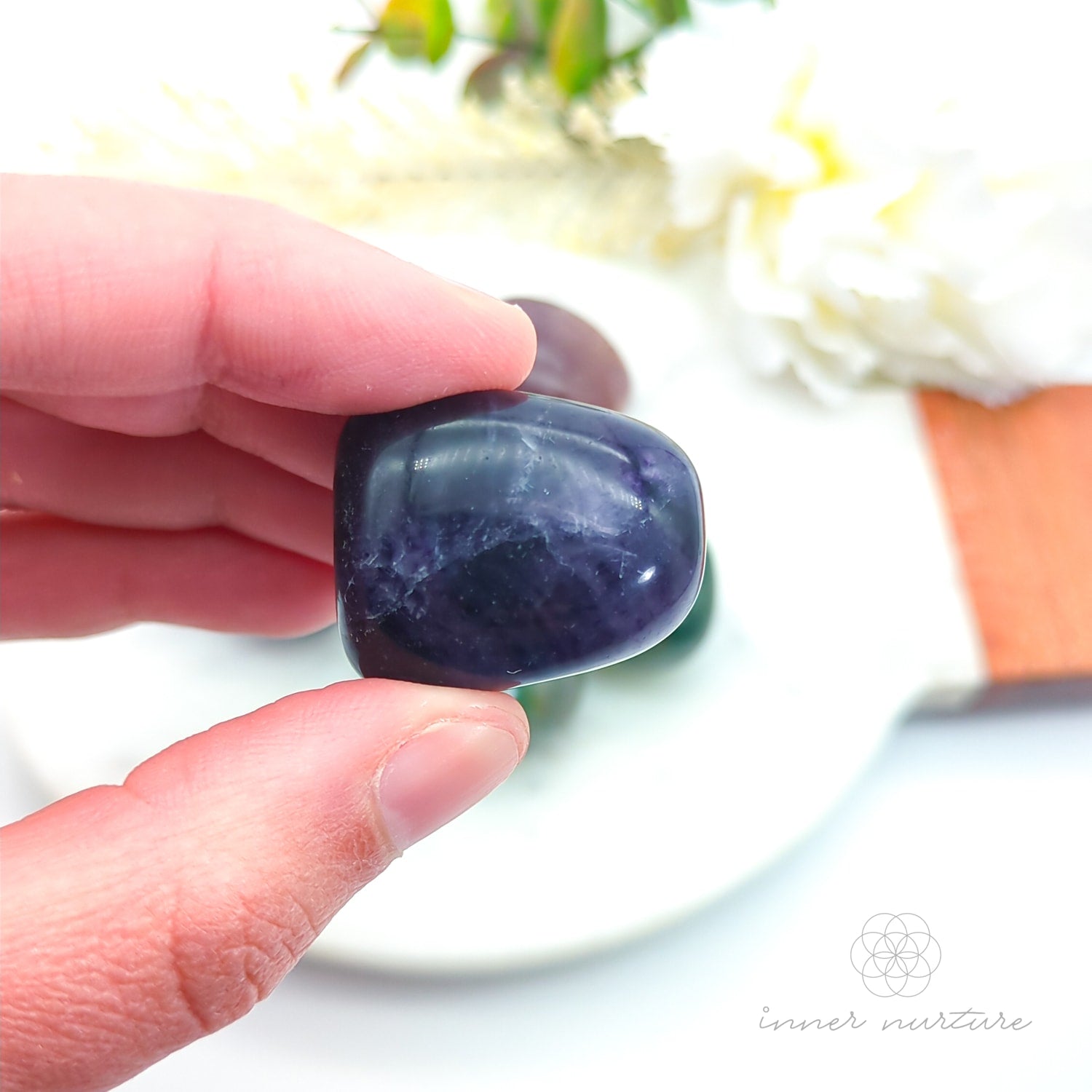 Rainbow Fluorite Tumble | Natural Rainbow Fluorite Crystal | Inner Nurture