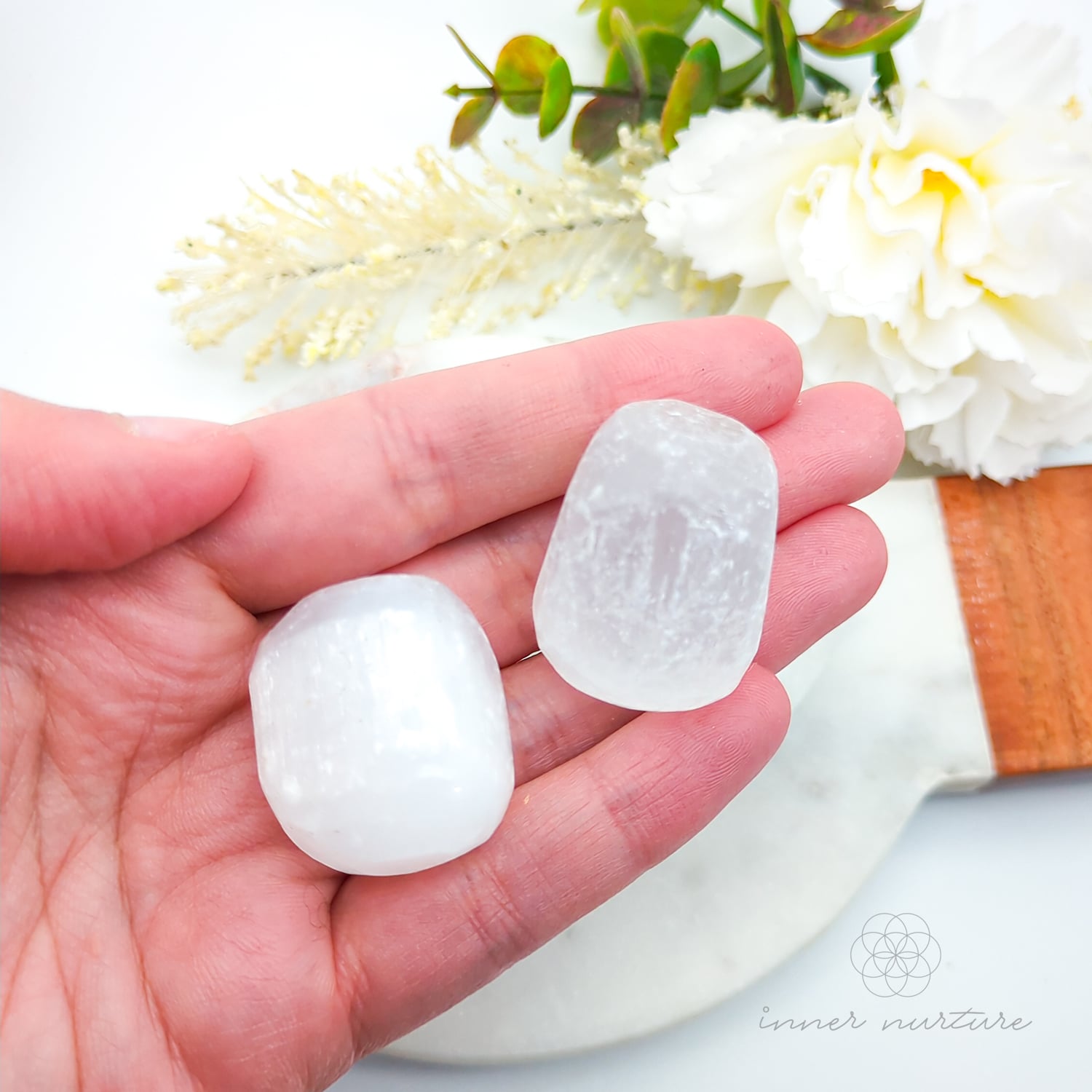 Selenite Tumble | Natural Selenite Crystal | Inner Nurture