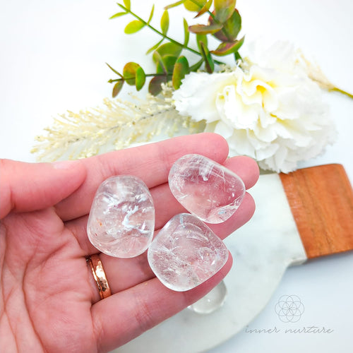 Clear Quartz Tumbled Stone | Natural Clear Quartz Crystal | Inner Nurture