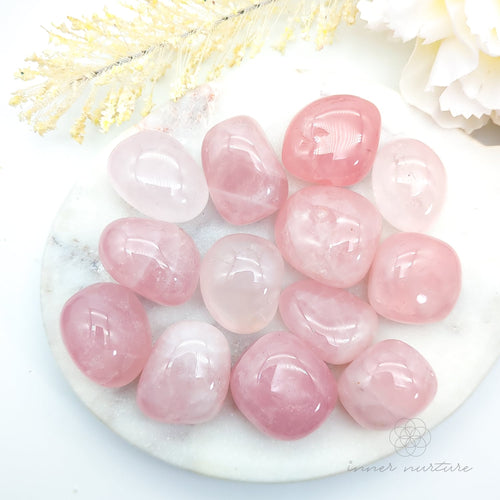 Rose Quartz Tumbled Stone | High Quality Rose Quartz Crystal | Inner Nurture