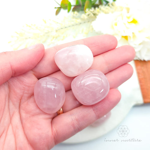 Rose Quartz Tumbled Stone | High Quality Rose Quartz Crystal | Inner Nurture