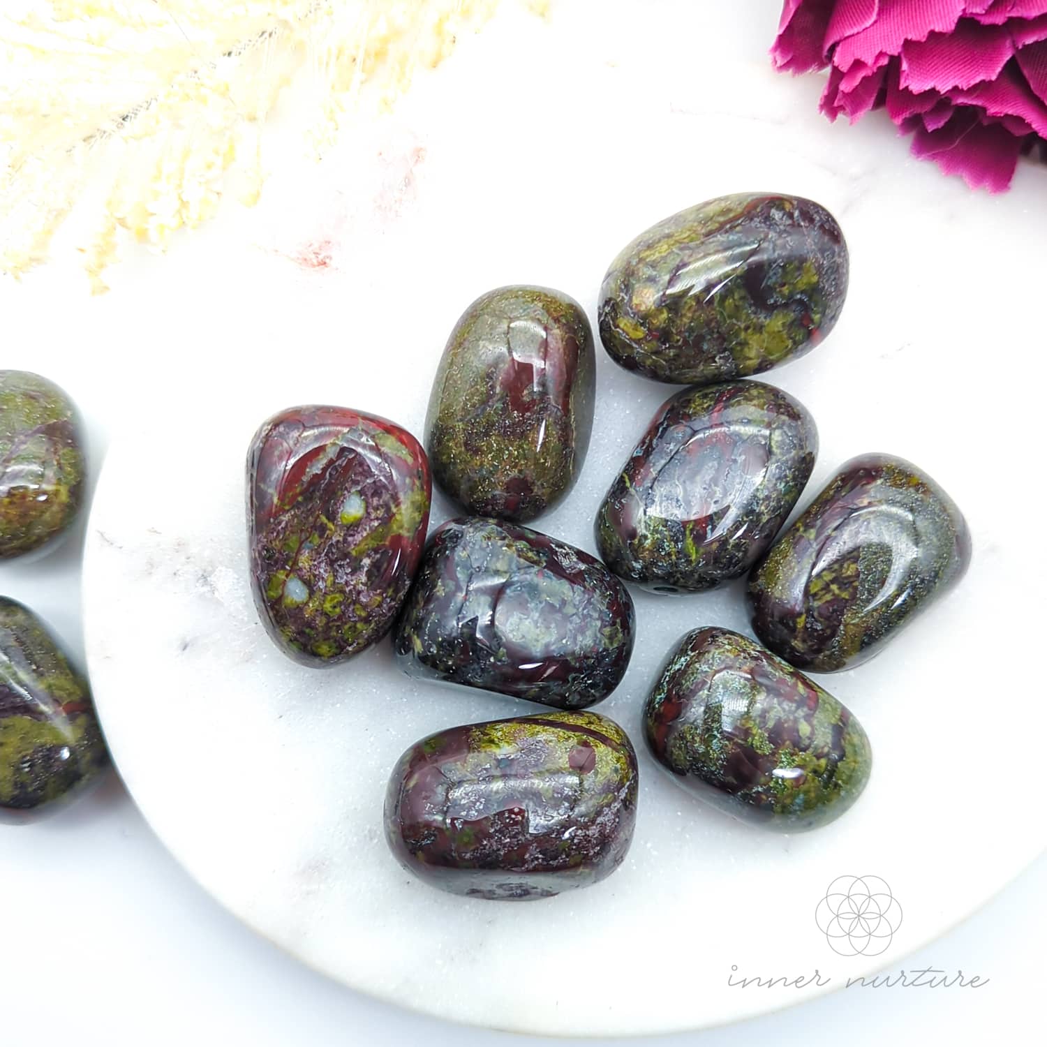 Dragon’s Blood Jasper Tumble | Natural Dragon Blood Jasper Crystal | Inner Nurture