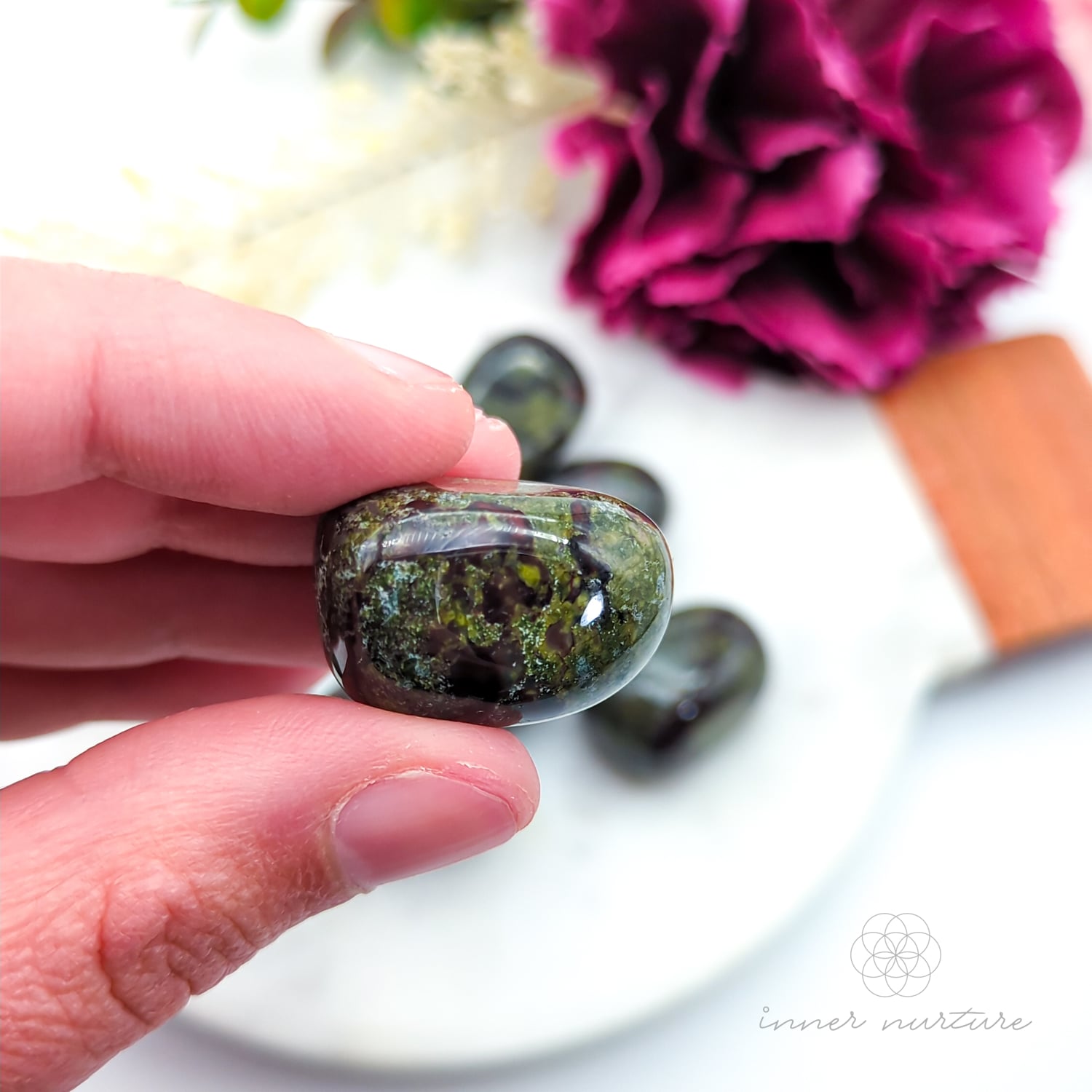 Dragon’s Blood Jasper Tumble | Natural Dragon Blood Jasper Crystal | Inner Nurture