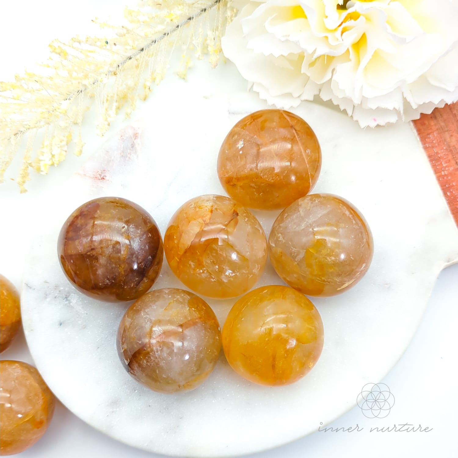 Golden Healer Tumble | Natural Golden Healer Crystal | Inner Nurture