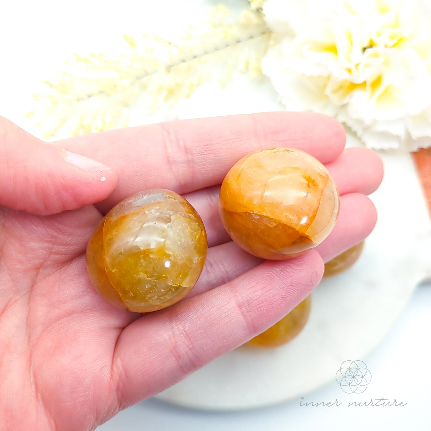 Golden Healer Tumble | Natural Golden Healer Crystal | Inner Nurture