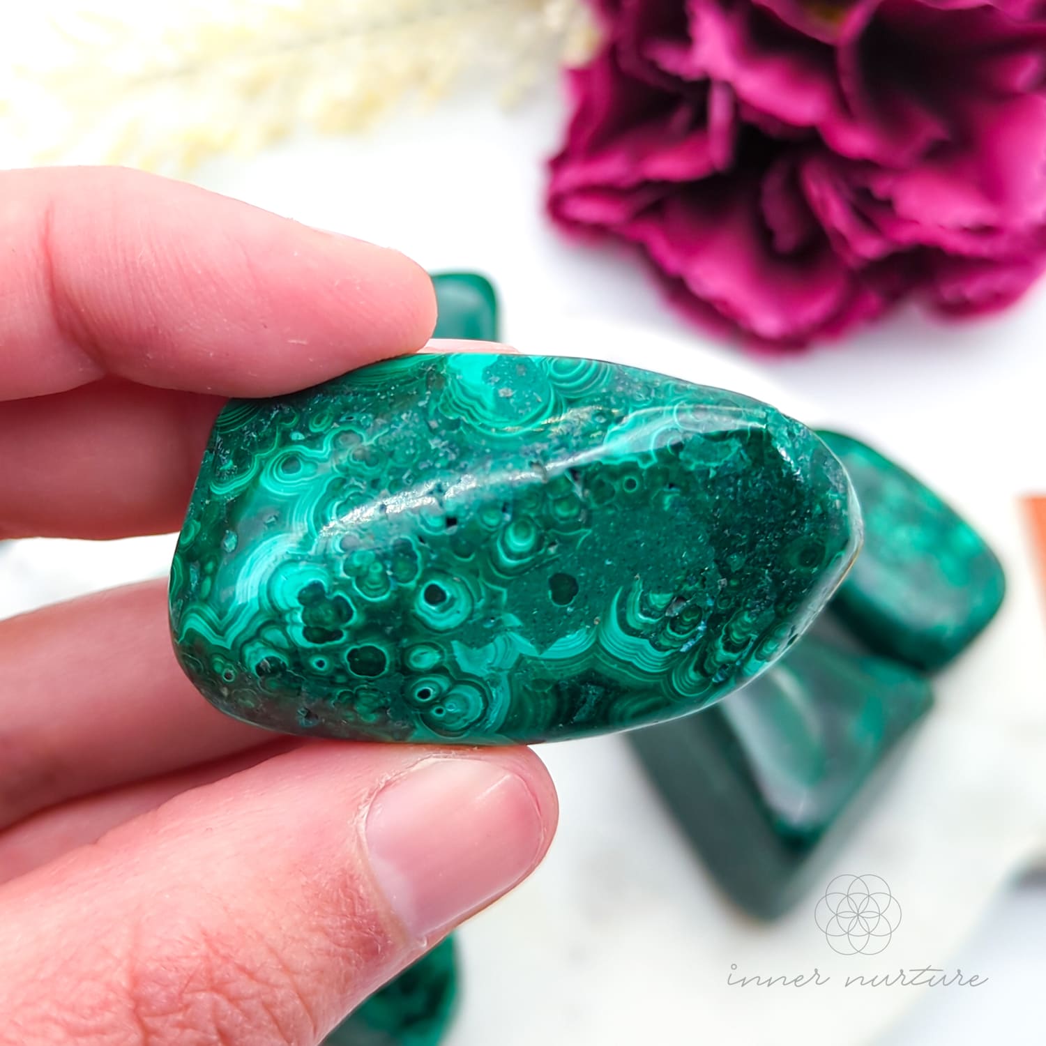 Malachite Tumble | Natural Malachite Crystal | Inner Nurture