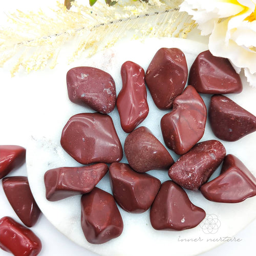 Red Jasper Tumbled Stone | Natural Red Jasper Crystal | Inner Nurture