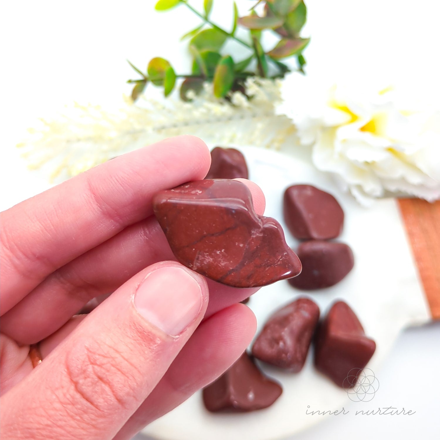 Red Jasper Tumbled Stone | Natural Red Jasper Crystal | Inner Nurture