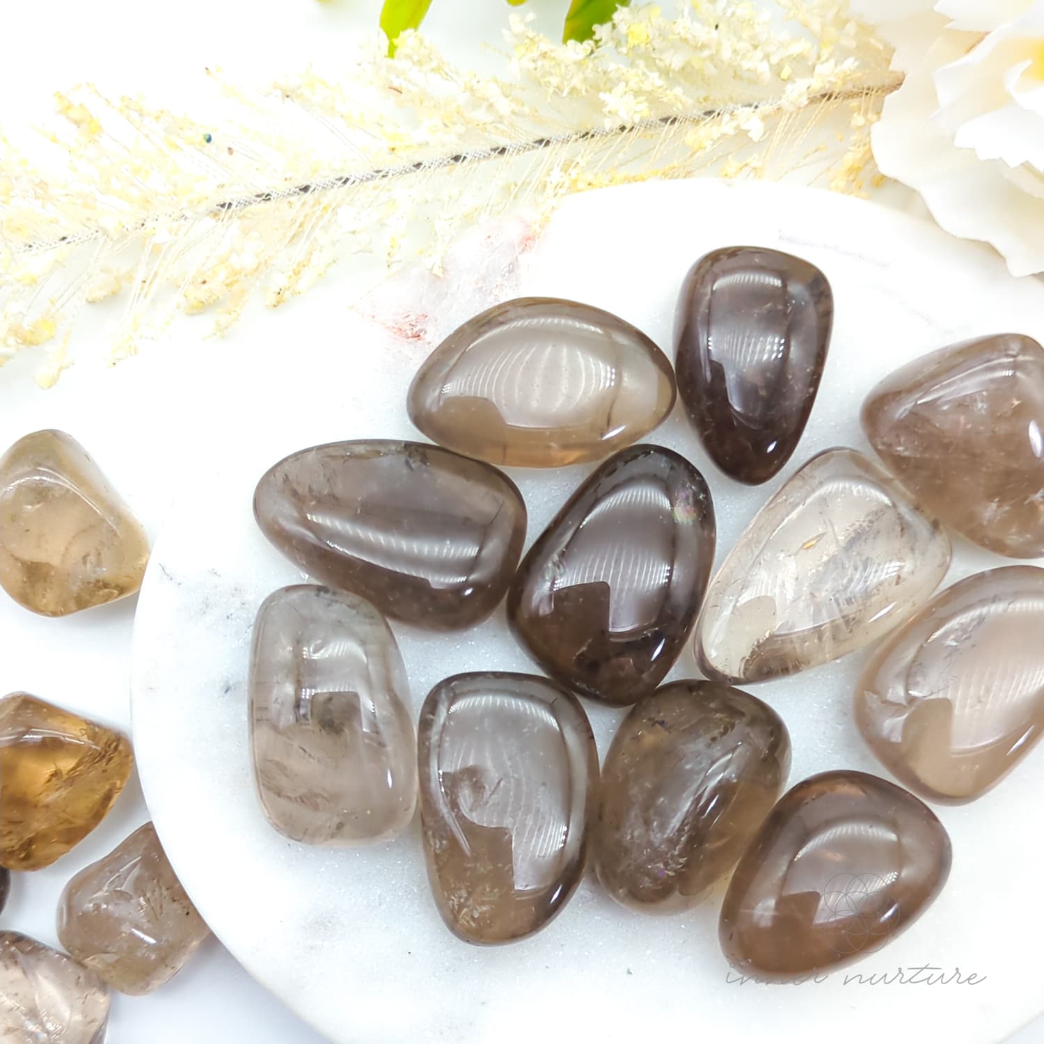 Smoky Quartz Tumbled Stone | Natural Smoky Quartz Crystal | Inner Nurture