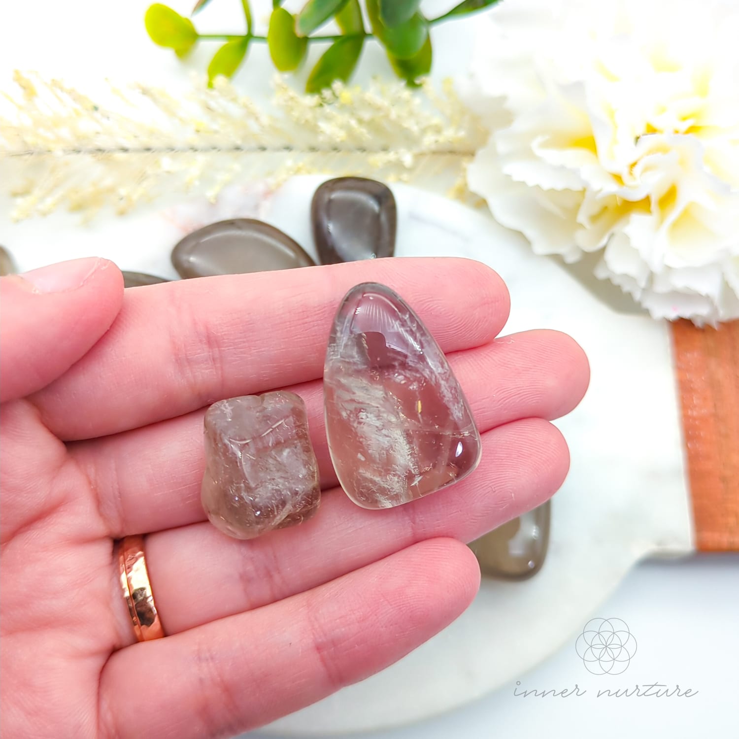 Smoky Quartz Tumbled Stone | Natural Smoky Quartz Crystal | Inner Nurture
