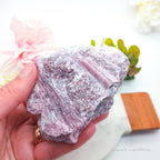 Pink Tourmaline Specimen #1 | Raw Rubellite Crystal (In Matrix) Australia | Inner Nurture