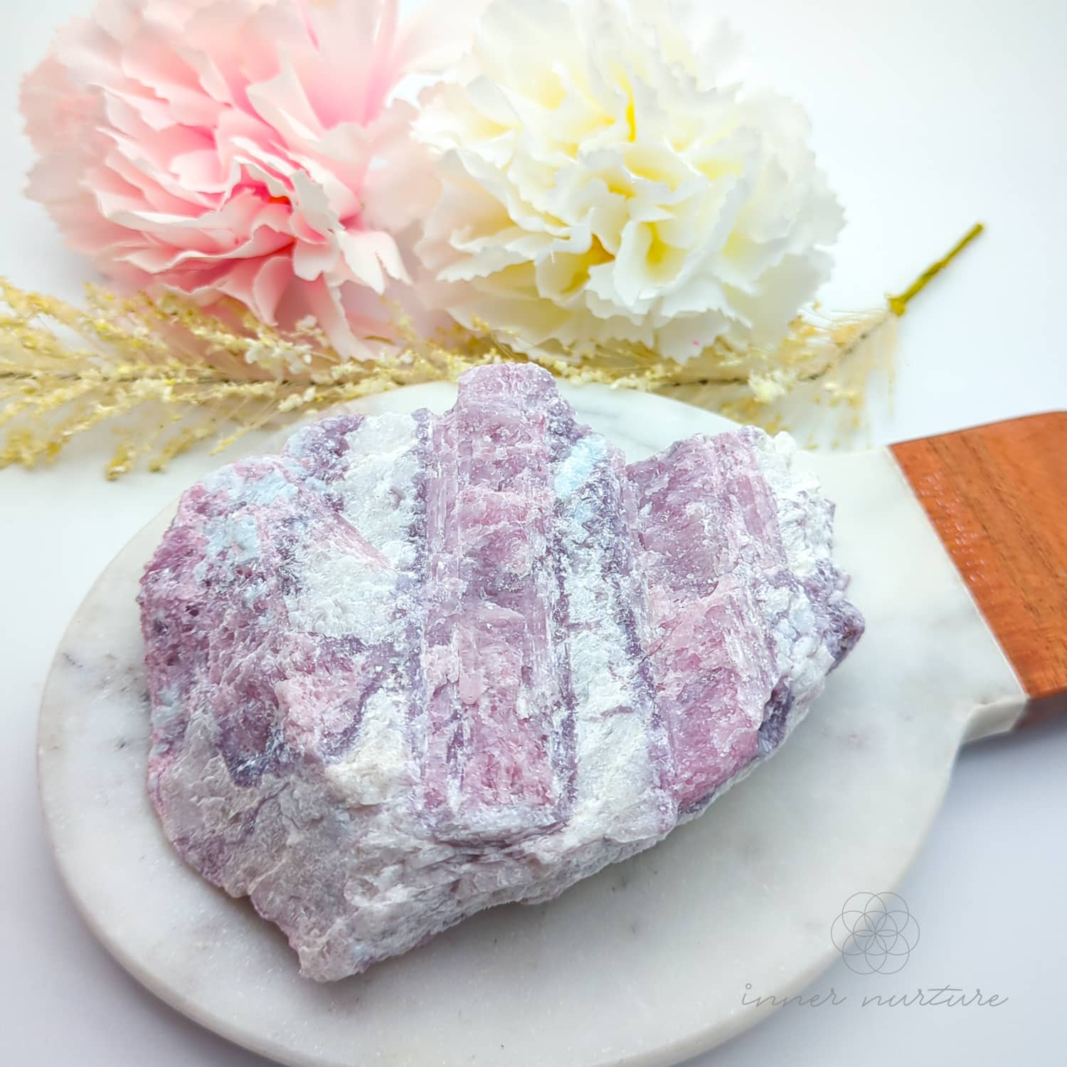 Pink Tourmaline Specimen #4 | Raw Rubellite Crystal (In Matrix) Australia | Inner Nurture