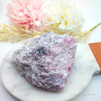 Pink Tourmaline Specimen #5 | Raw Rubellite Crystal (In Matrix) Australia | Inner Nurture