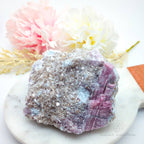 Pink Tourmaline Specimen #6 | Raw Rubellite Crystal (In Matrix) Australia | Inner Nurture