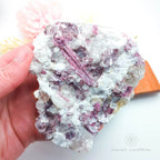 Pink Tourmaline Specimen #7 | Raw Rubellite Crystal (In Matrix) Australia | Inner Nurture