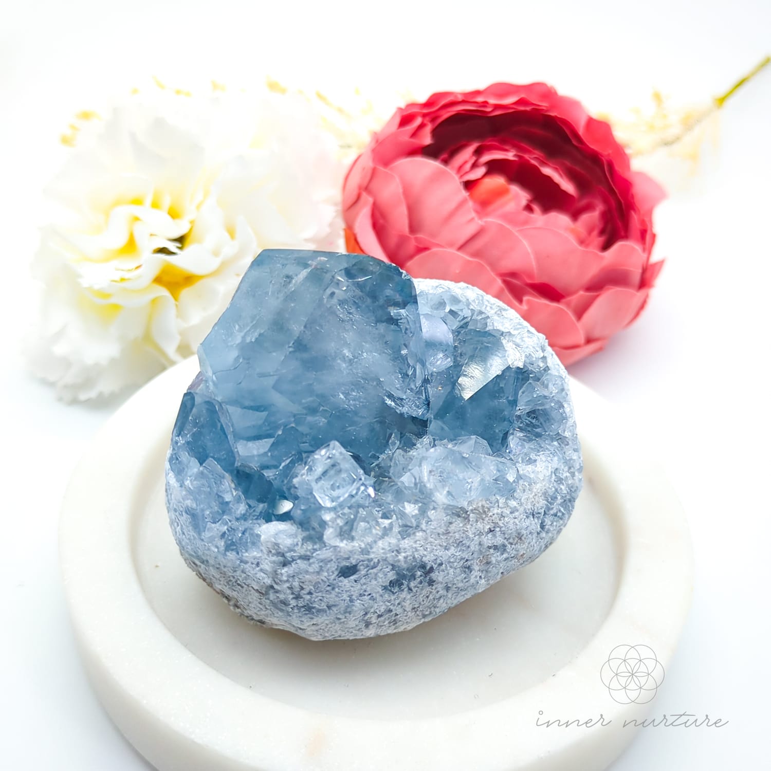 Celestite Cluster #1 | Natural Celestite Specimen Australia | Inner Nurture