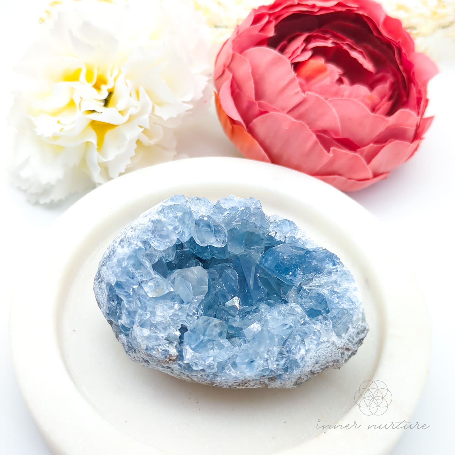 Celestite Cluster #2 | Natural Celestite Specimen Australia | Inner Nurture