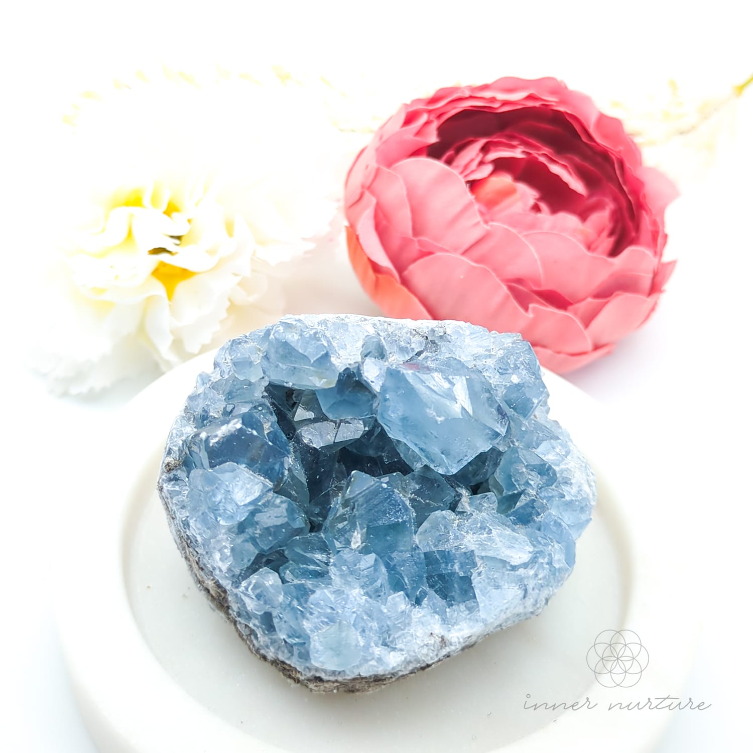 Celestite Cluster #3 | Natural Celestite Specimen Australia | Inner Nurture
