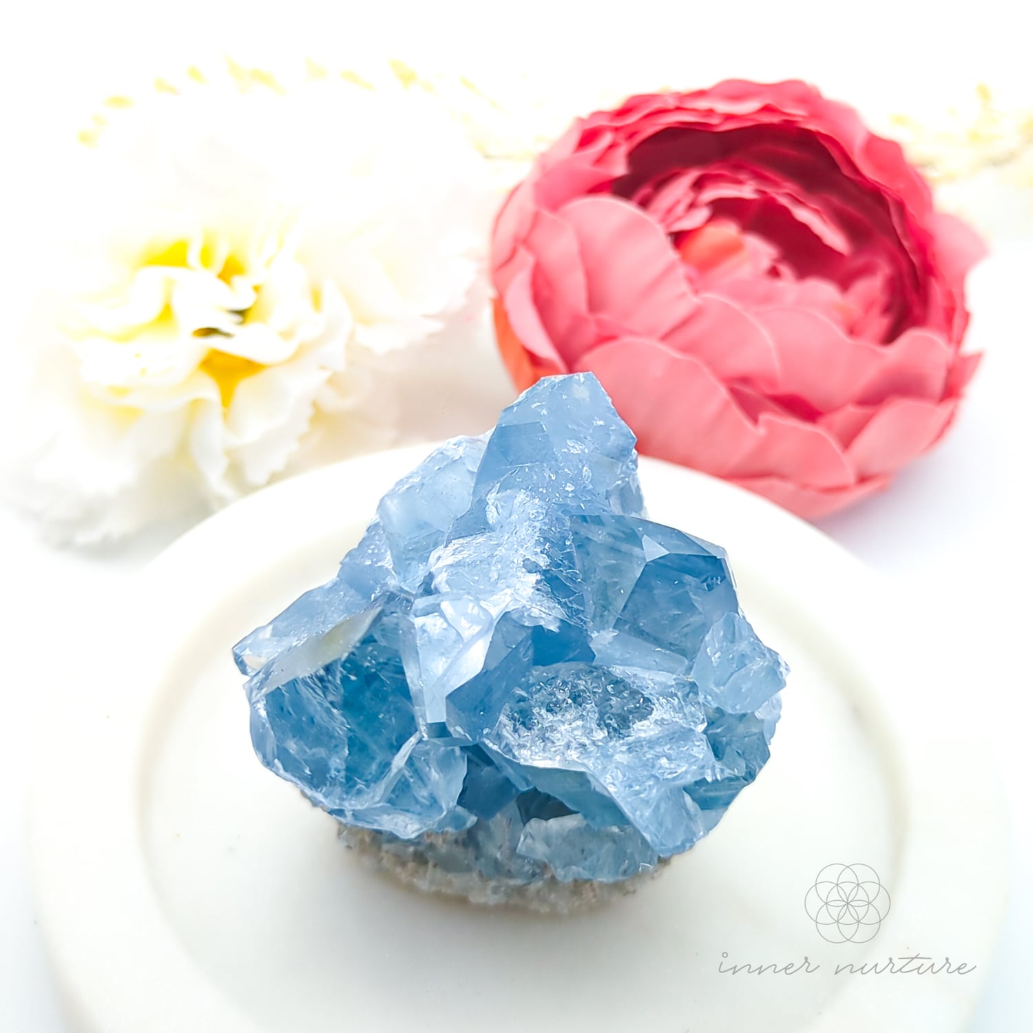 Celestite Cluster #4 | Natural Celestite Specimen Australia | Inner Nurture