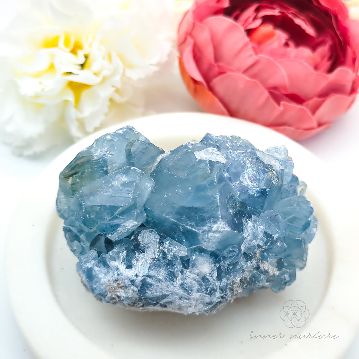 Celestite Cluster #5 | Natural Celestite Specimen Australia | Inner Nurture