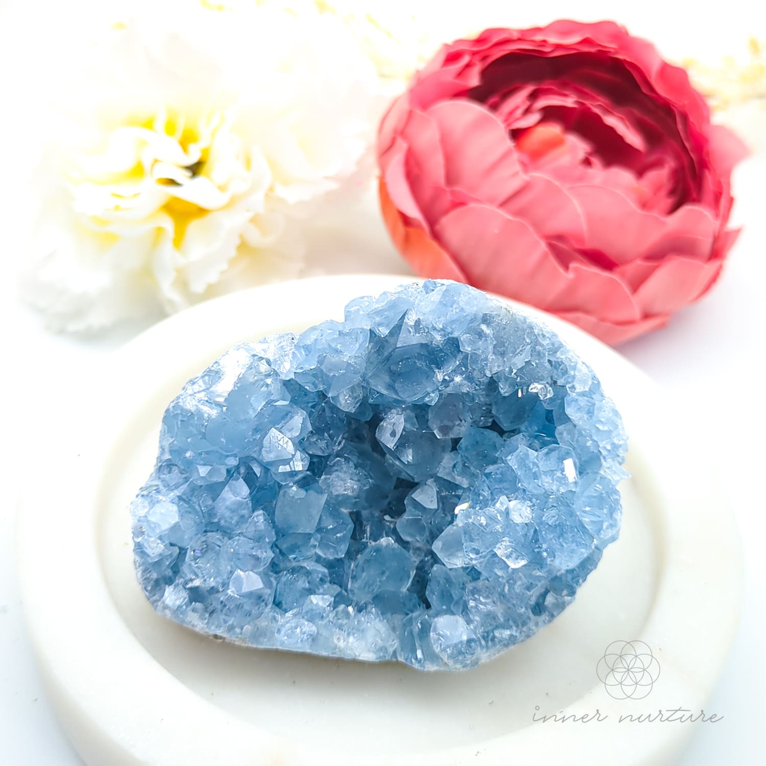 Celestite Cluster #6 | Natural Celestite Specimen Australia | Inner Nurture