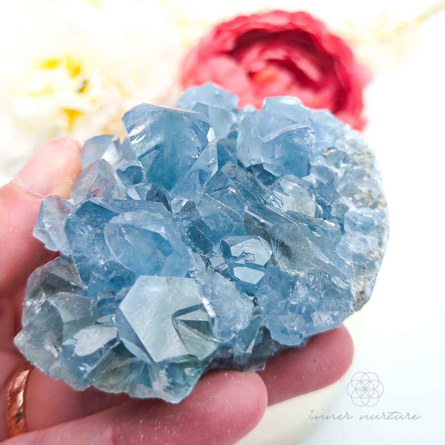 Celestite Cluster #7 | Natural Celestite Specimen Australia | Inner Nurture