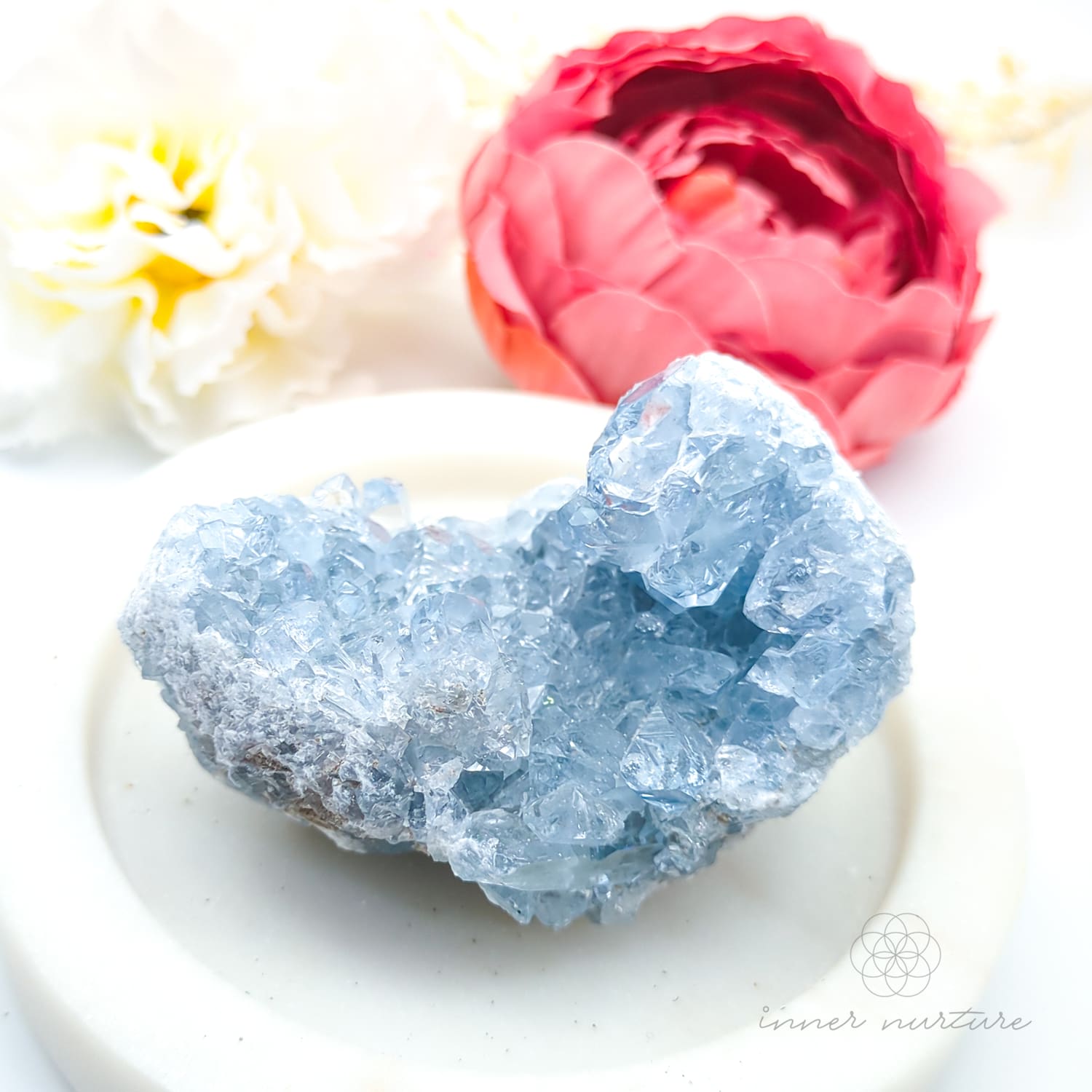 Celestite Cluster #8 | Natural Celestite Specimen Australia | Inner Nurture